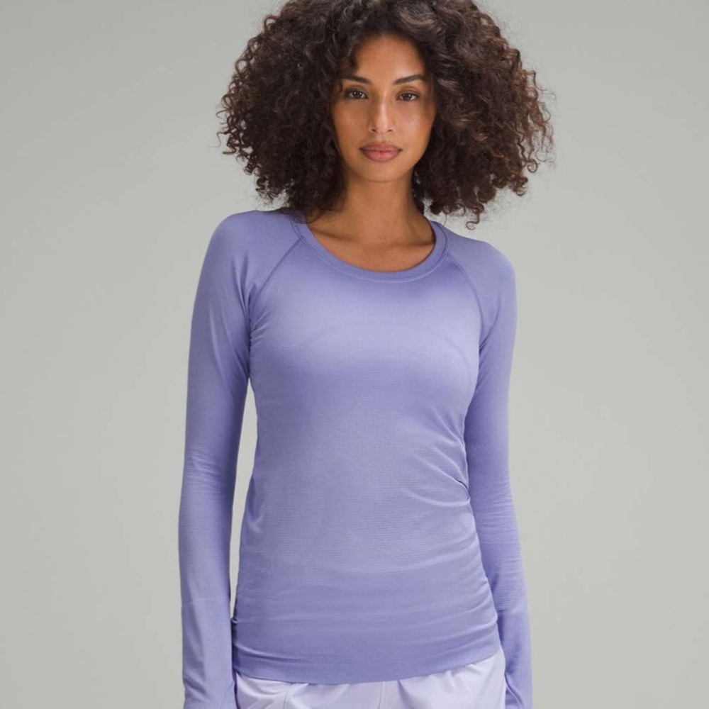 lululemon athletica Long Sleeve Swiftly in Lavender